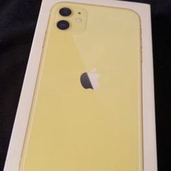 Apple iPhone 11 Yellow unlocked brand new sealed Comes With Charger & Headphones New Case & Screen Protector
