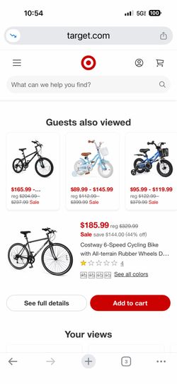 costway 6 speeds bike