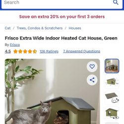 Extra Wide Heated Cat House Frisco
