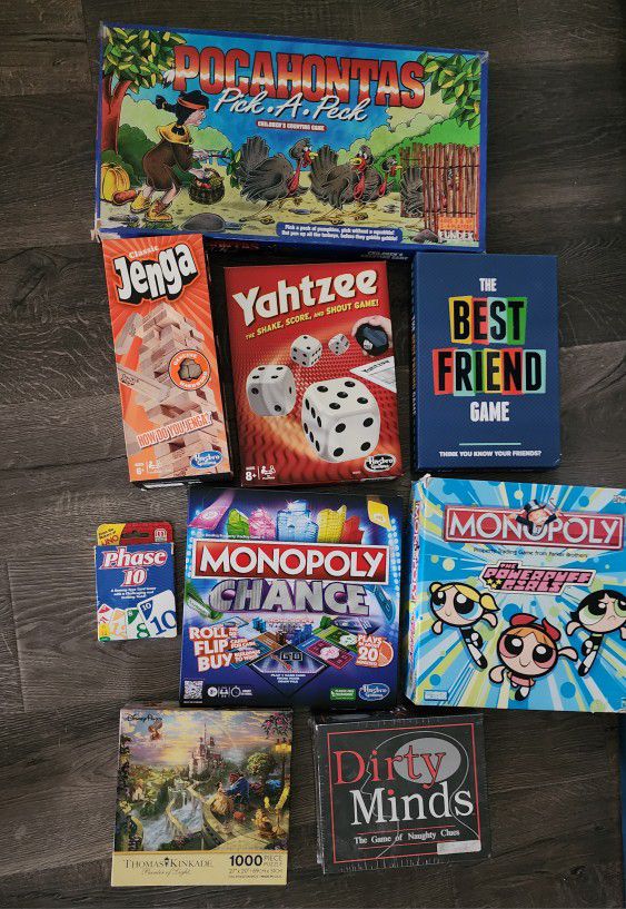 Variety Of BOARD GAMES/PUZZLE