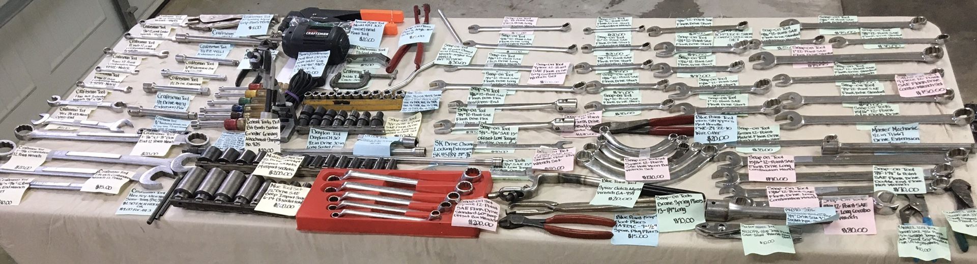 TOOL SALE- PRIVATE OWNER (PERSONAL TOOLS)