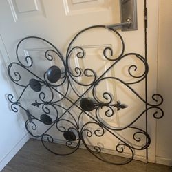 Xl Metal Candle Holder Wall Decor 