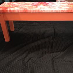 Small Painted Bench - Functional Art