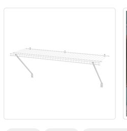 Wire closet shelfs