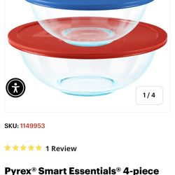 Pyrex Glass Mixing Bowl With Lid