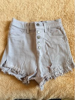 Fashion Nova Gray High Waist Shorts