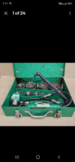 Greenlee 4" knockout set