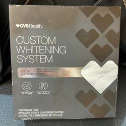 NEW SEALED CVS HEALTH CUSTOM TEETH WHITENING SYSTEM 4.2oz IMPRESSION TRAYS KIT