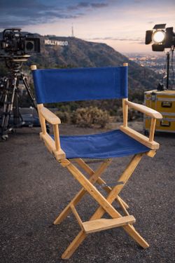 🎬 CLASSIC WOOD DIRECTOR’S CHAIR – FOLDING / LIGHTWEIGHT 🪑✨ 🚚 DELIVERY AVAILABLE