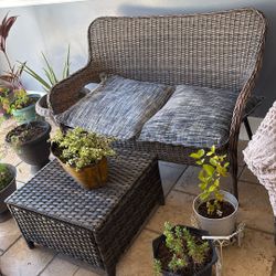 Porch Chair And Table And Two pillow