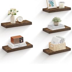 Brand New Unopened Box Set Of 5 Floating Shelves 