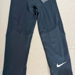 Nike DRI-FIT TIGHT FIT COLLANT COVERAGE 3/4 LENGTH BLACK Size LARGE NEW WITH TAG