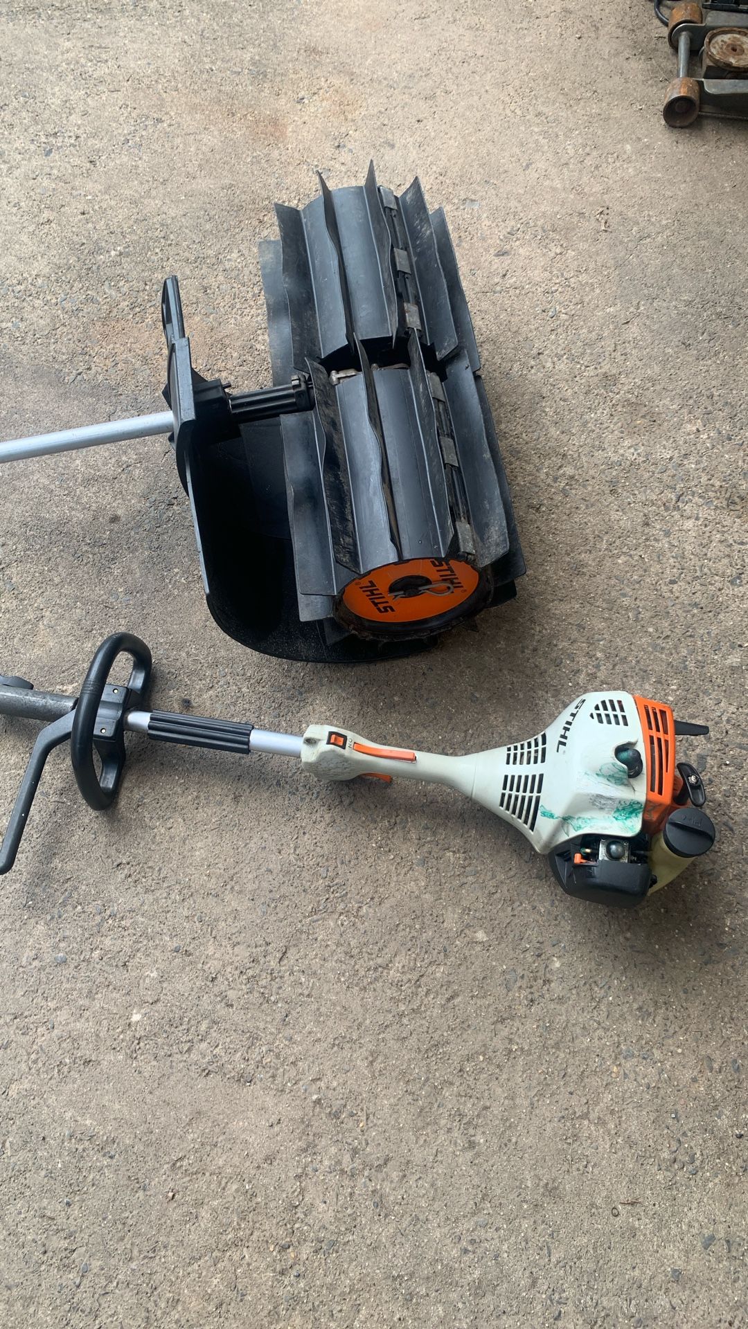 STIHL KM 55 RC With Sweeper