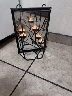 Candles Holder With Mirror