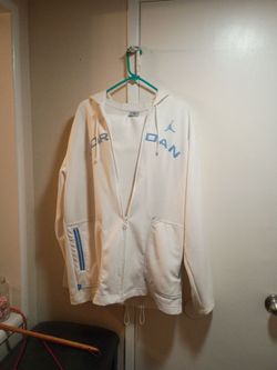 Jordan Full-Zip Hoodie White and Blue