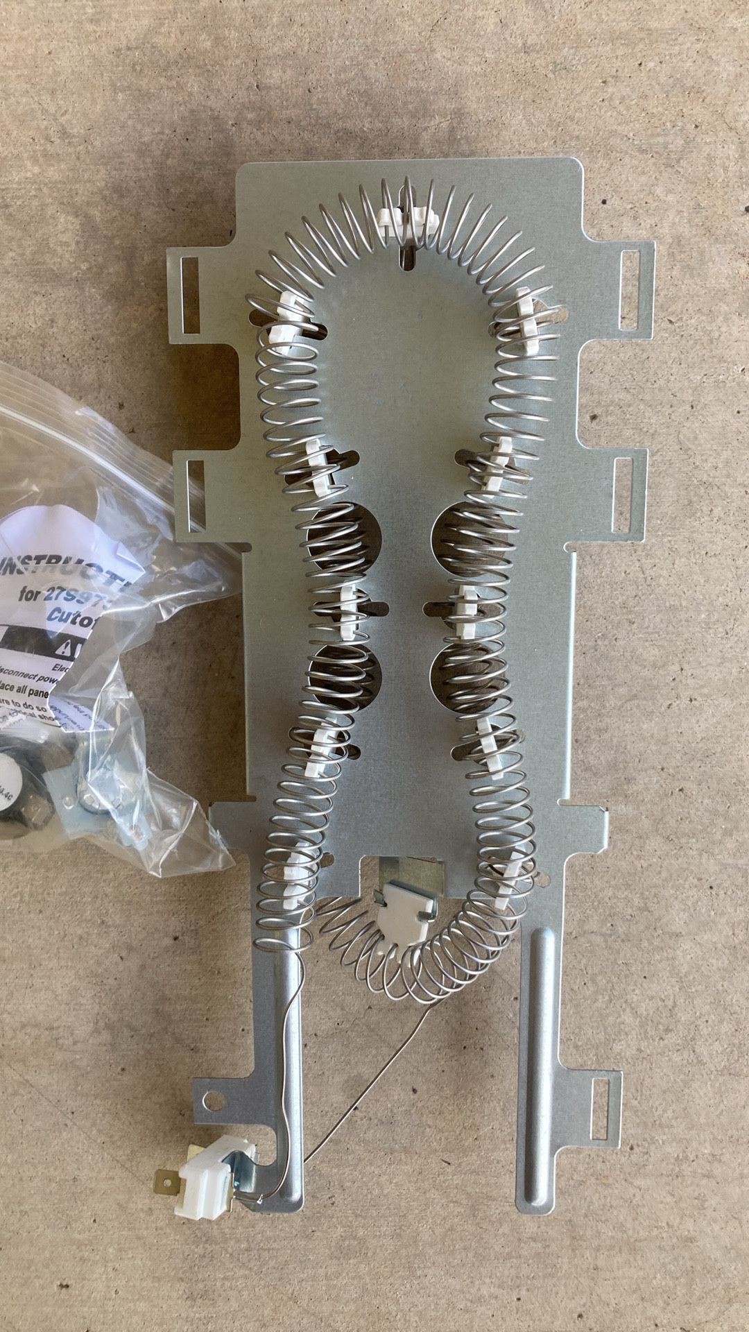  DRYER HEATING ELEMENT FOR WHIRLPOOL KENMORE WP