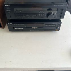 Sony Receiver and Disc Changer