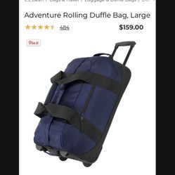 Adventure Rolling Duffle Bag, Large