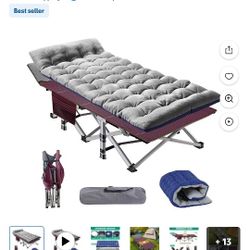 New Camping Cot w/Mattress (In Box)