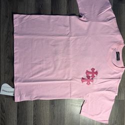 Pink ChromeHearts T-Shirt