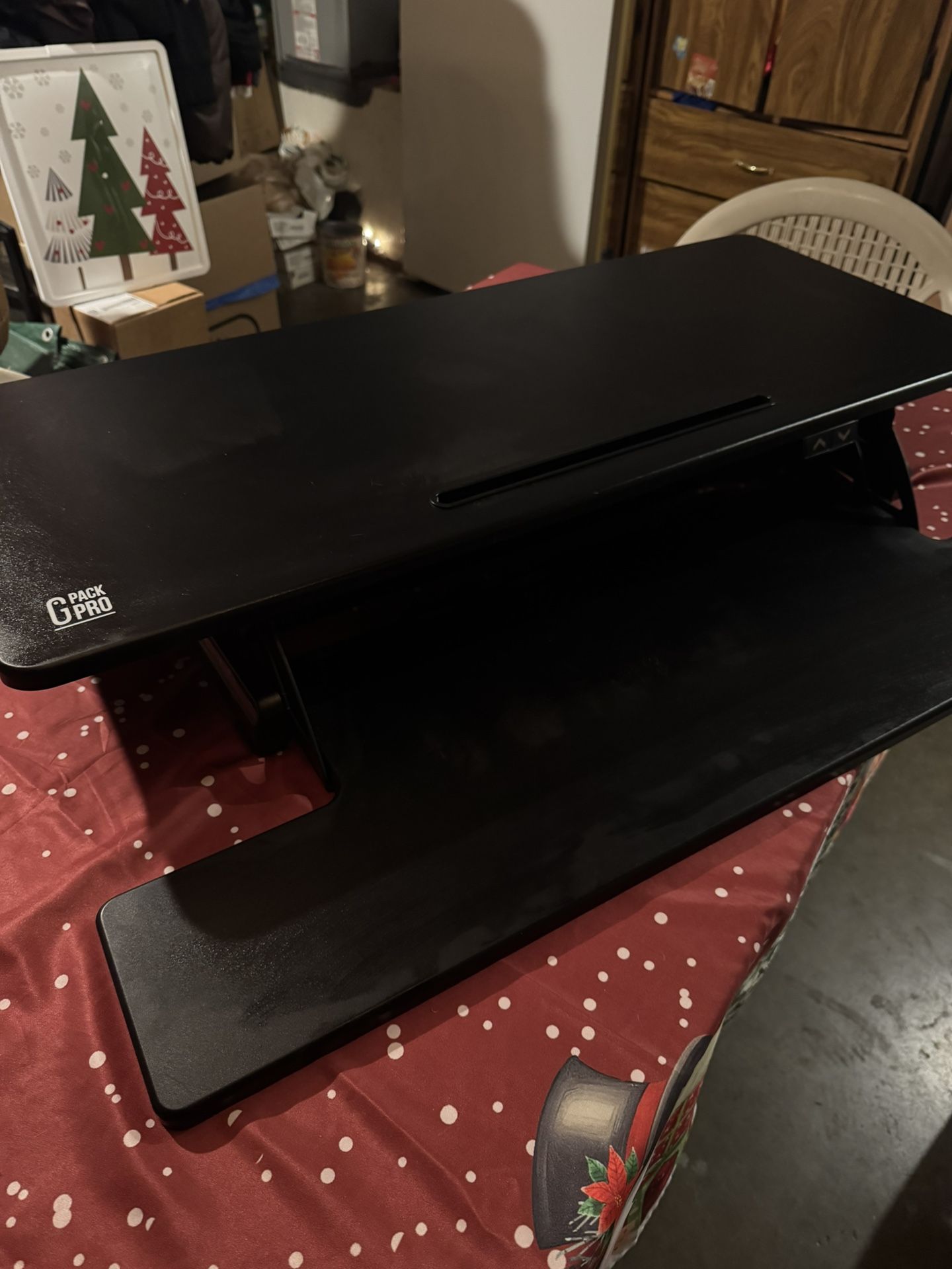 G-PACK PRO Standing Desk Converter – 36" Wide Stand Up Desk Riser