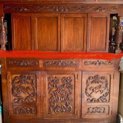 Wall Unit / Entertainment Unit / Fish Tank Stand /  Antique