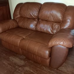 Real Leather Reclining Sofas 