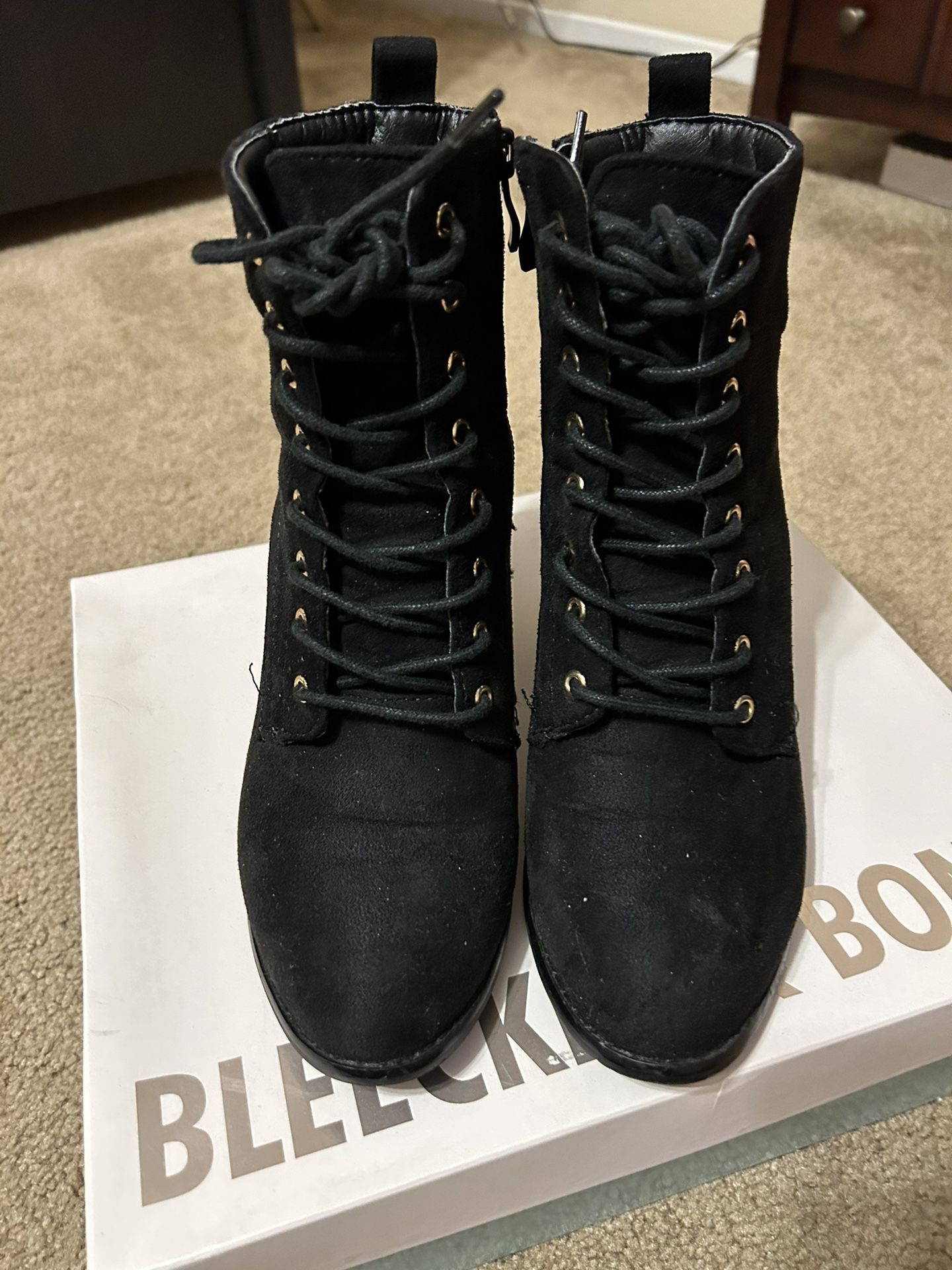 Black Suede Booties