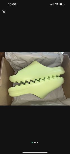 New Yeezy Slide Glow Green Size 10 Release 2021