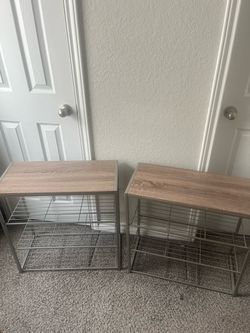 4 tier shoe rack x2