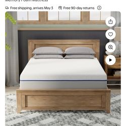 99% New Premium Foam Queen 10” Mattress In The Box