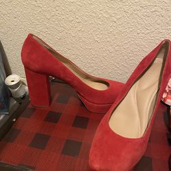 red high heels size 10