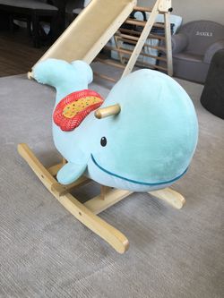 Wooden Whale Rocker