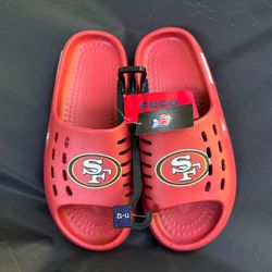 San Francisco 49ers Men Sandals Sz Large (11-12) - BRAND NEW