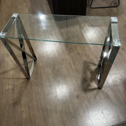 Metal And Glass console/Entry Table 