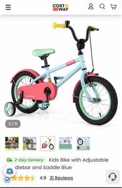 Pink bike.