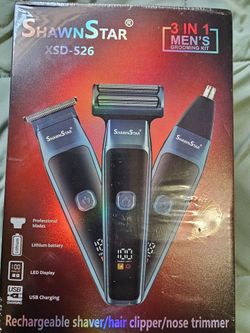 Rechargeable three in one men's shaver