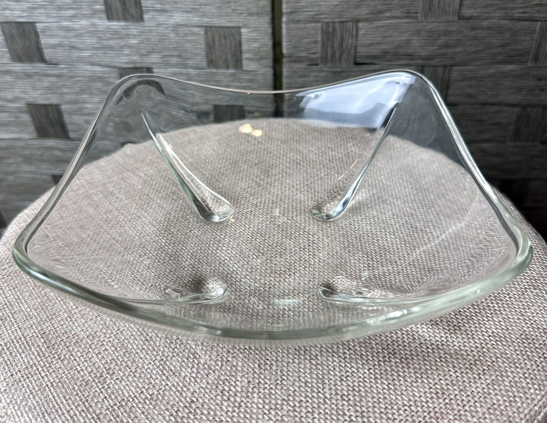 1950s Anchor Hocking Swedish Modern Footed Dish