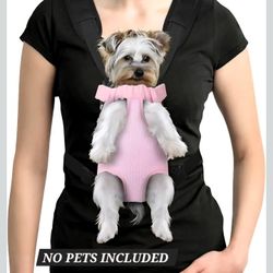 YUDODO Pet Dog Carrier Backpack Adjustable, Pink