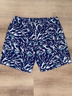Crown & Ivy Men's Fish Print Swim Trunks