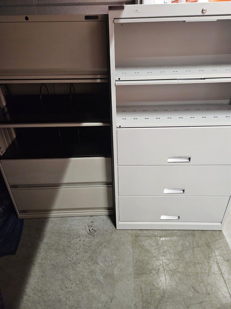 HON Medical Lateral Office Metal Storage File Cabinets