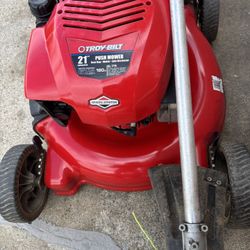 Troy Bilt Push Mower Perfectly Working Condition Tested Before Buy It 6.75hp. 190cc.   150$$$ Cash 