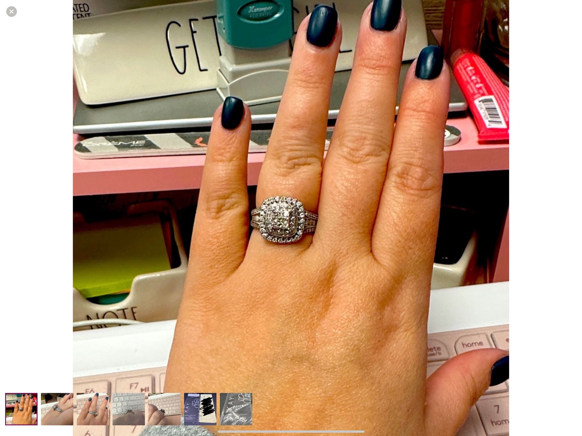 White Gold And Diamonds Ring