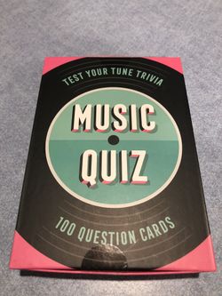Music Quiz - 100 Question Cards - Music Trivia 