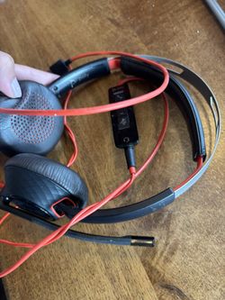 Plantronics Poly C5200 Mono Headset With Call Control 3.5mm USB A Connector