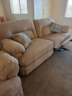 Beautiful Reclining Couch and Chair