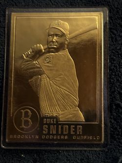 1996 Duke Snider, Danbury 23kt. Gold, Card#7