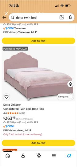 Girls bed  (twin size)