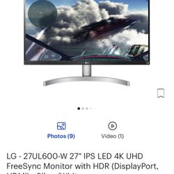 LG  27" IPS LED 4K UHD FreeSync Monitor with HDR