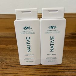 Native Body Wash Set Of 2 Limited Edition - Fresh Mistletoe - 18 fl oz